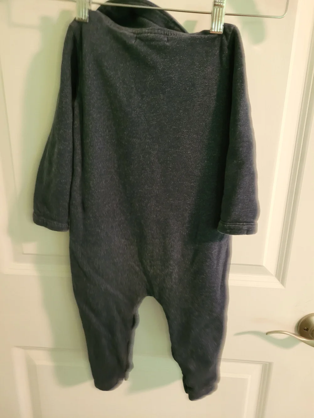 Baby/Toddler Navy One-Piece Romper - Cozy Pullover Organic Cotton
